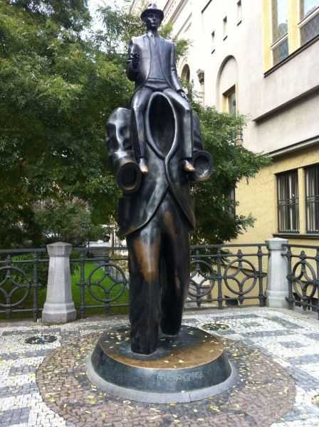 Prag'ta Kafka heykeli 