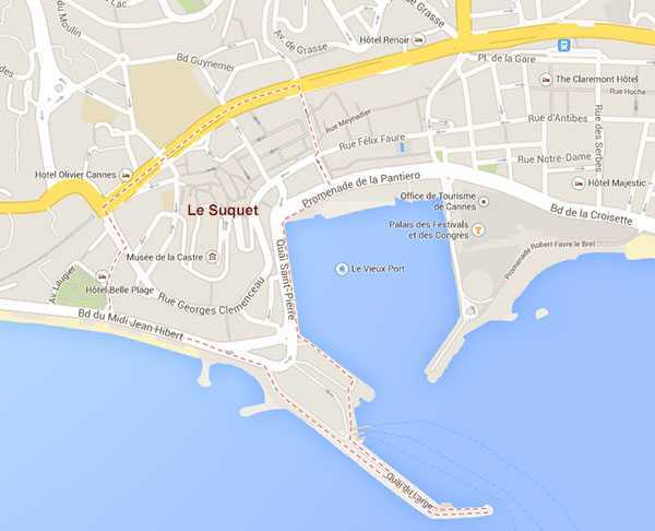 Le Suquet ©  Google Maps