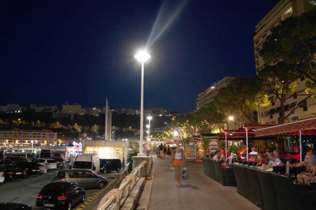 Port Hercule gece manzarası