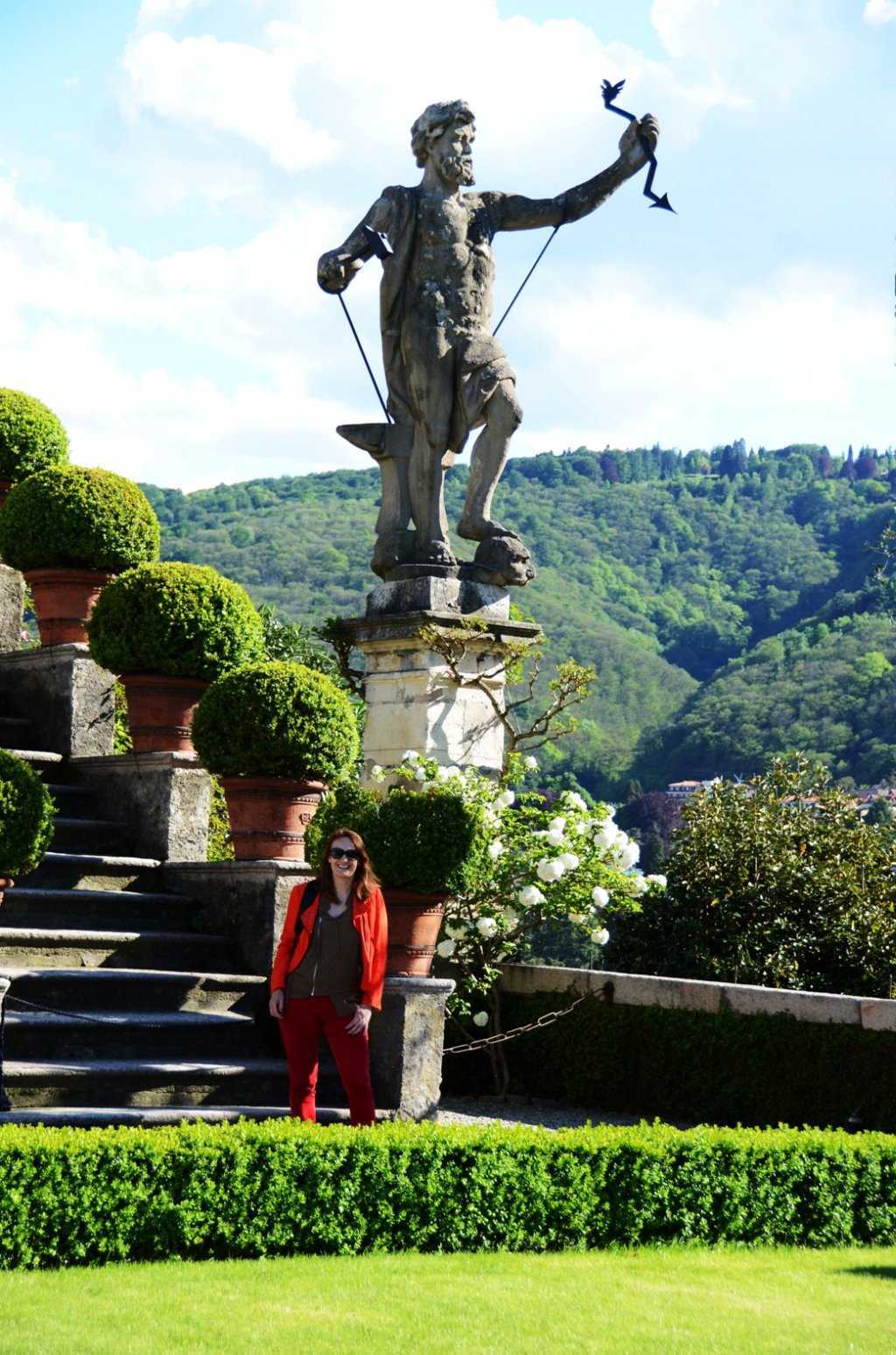 Palazzo Borromeo sarayının bahçesi…