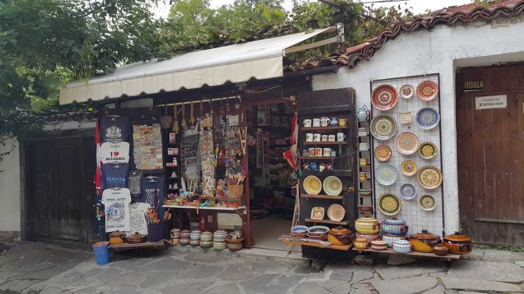 Plovdiv Old Town hediyelik eşya satan dükkanlar...