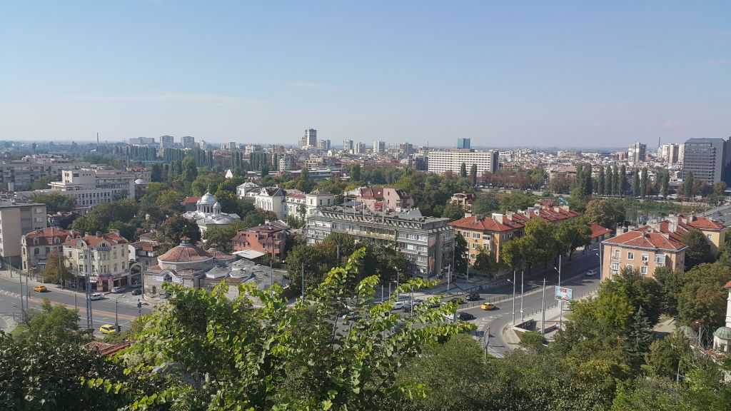 Plovdiv Nebet/Nöbet Tepe'den şehir manzarası...