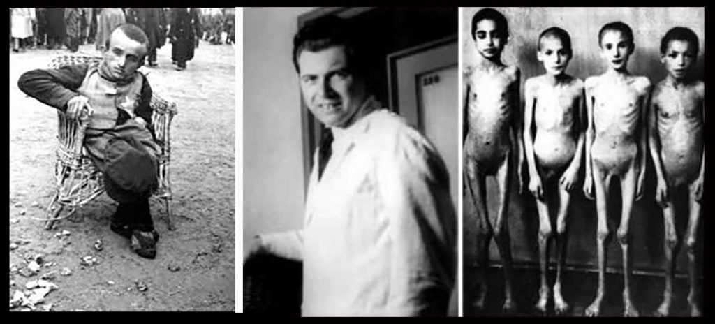 Josef Mengele ve deney yaptığı esirlerden bazıları