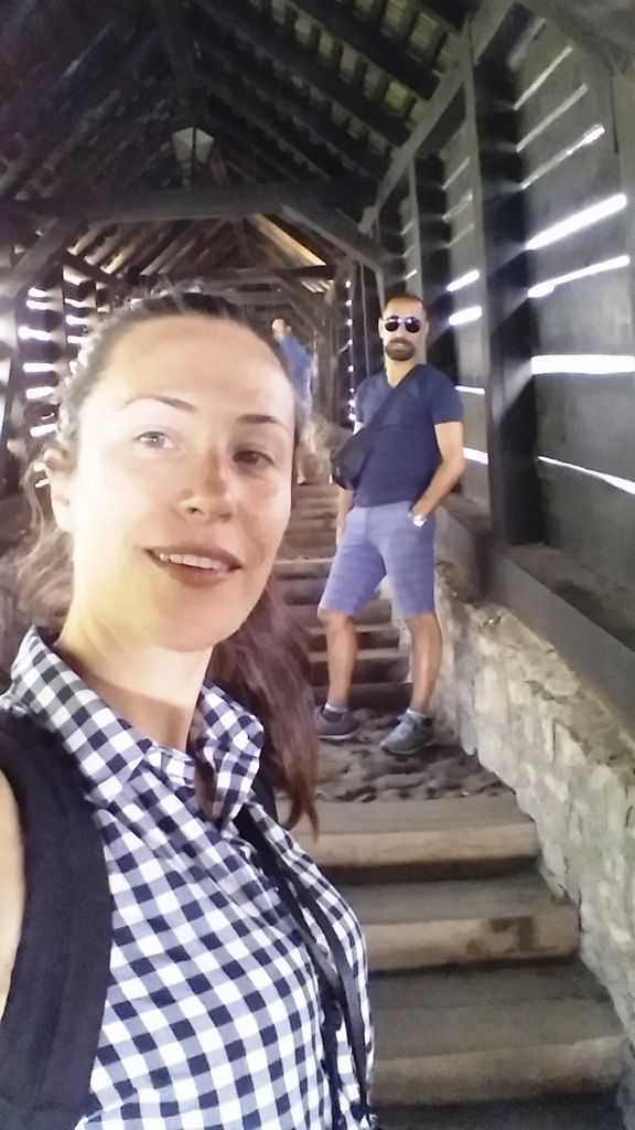 1662 yılından beri kullanılan basamaklar, Sighişoara, Transilvanya, Romanya